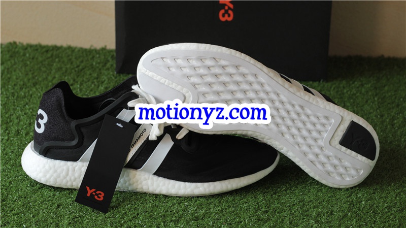 Real Boost Adidas Y3 YOHJI Run Black White